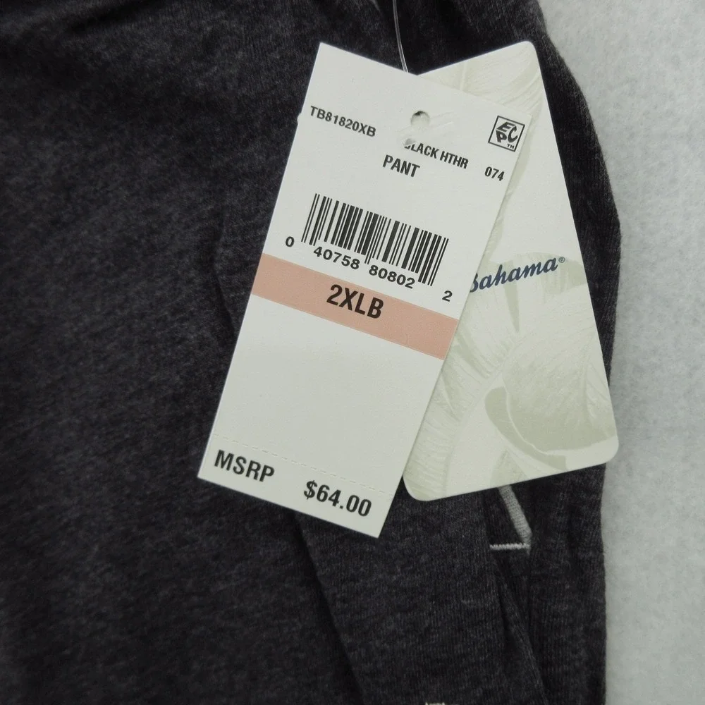 Tommy Bahama Mens Big & Tall Lounge Pants Jersey Heather 2XLB New